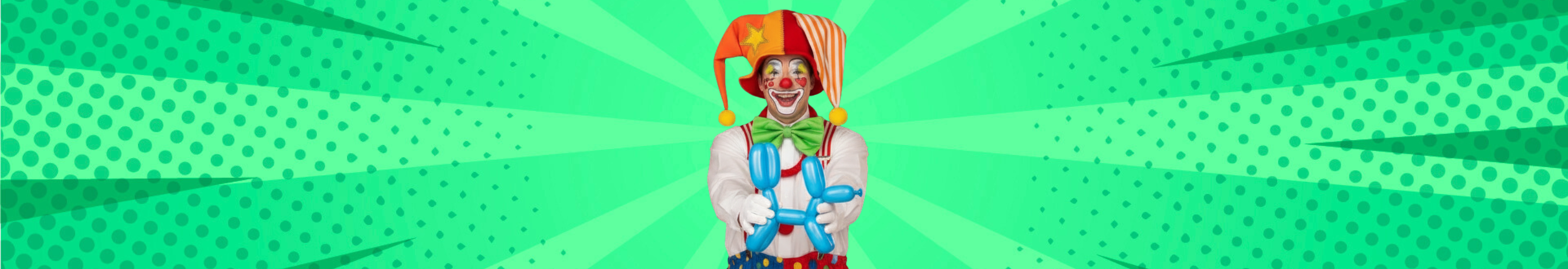 Animation de fête d'enfant clowns et ballons