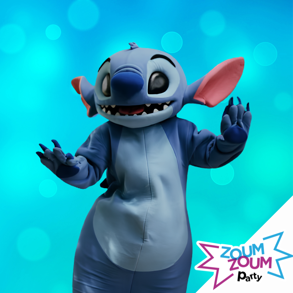 Fête mascotte (inspirée de Stitch)