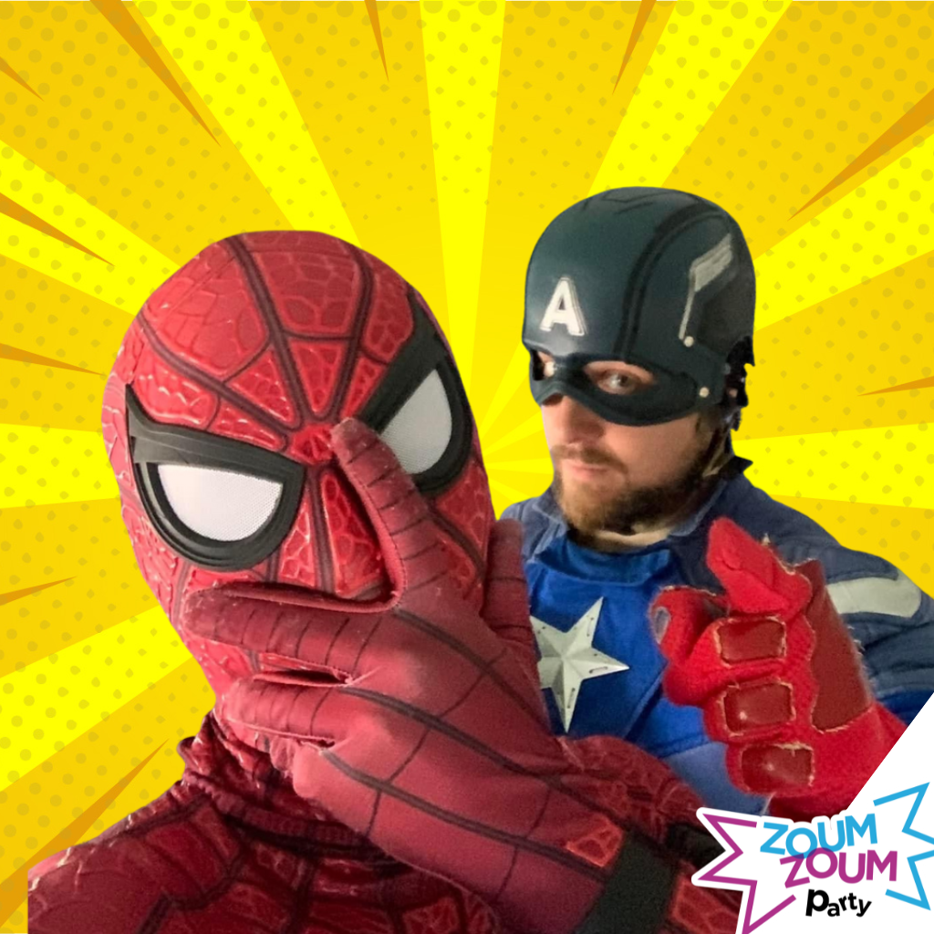 Fête superhéros 2 personnages (Grand Montréal)