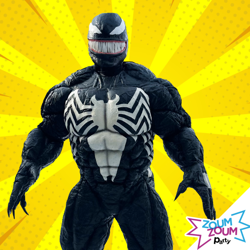 Fête superhéros 2 personnages (inspirée de Venom) -Grand Montréal