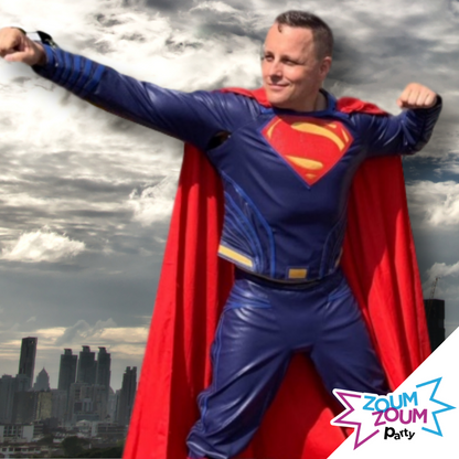 Fête superhéros avec cadeau Superman