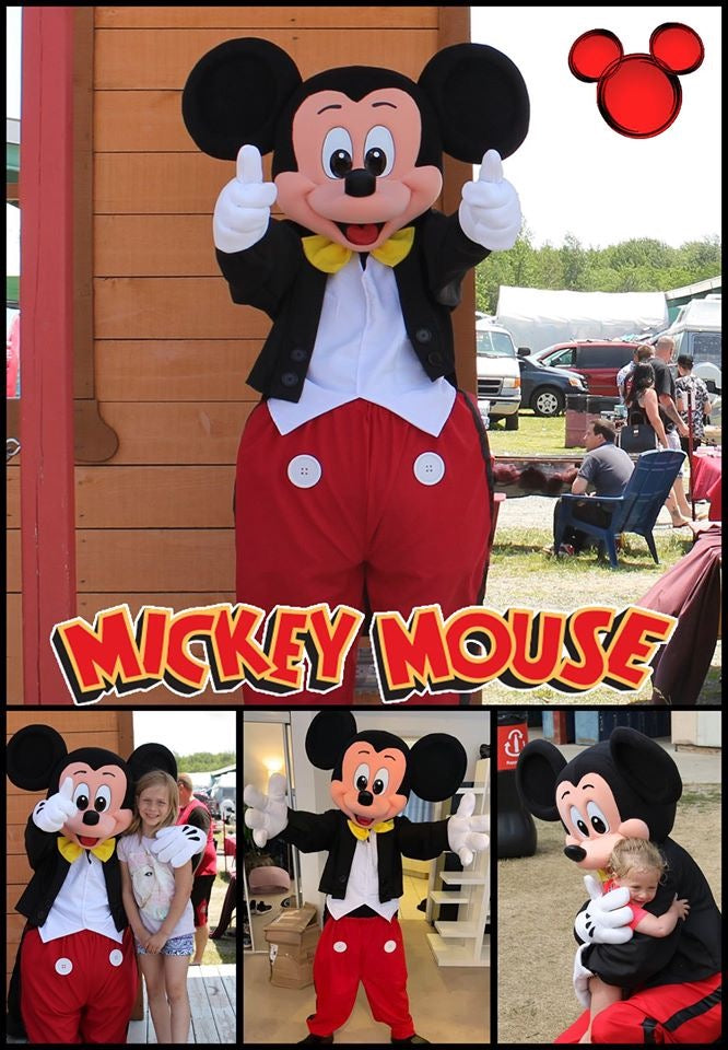 Fête Mascotte avec Cadeau Mickey