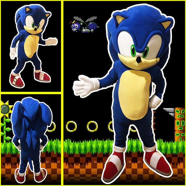 Fête mascotte avec Cadeau Sonic