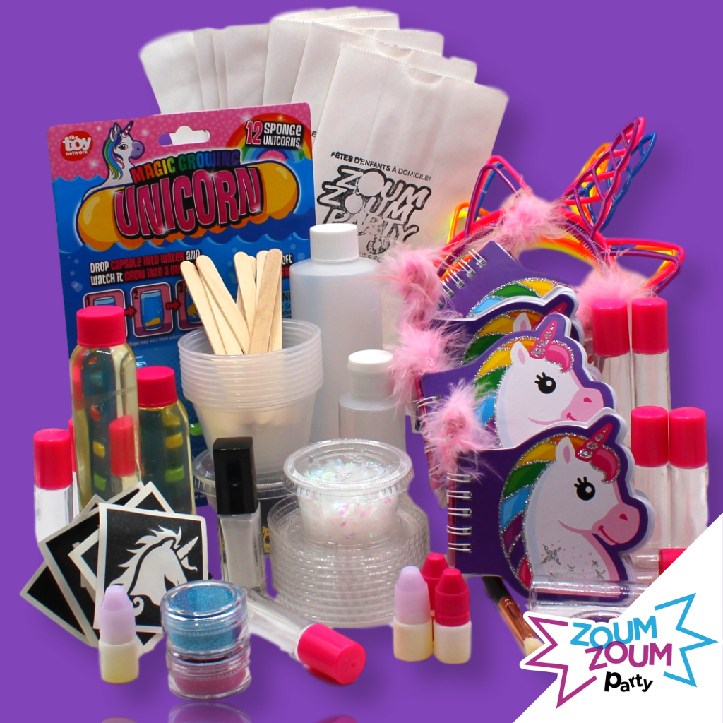 Fête Licorne en boîte
