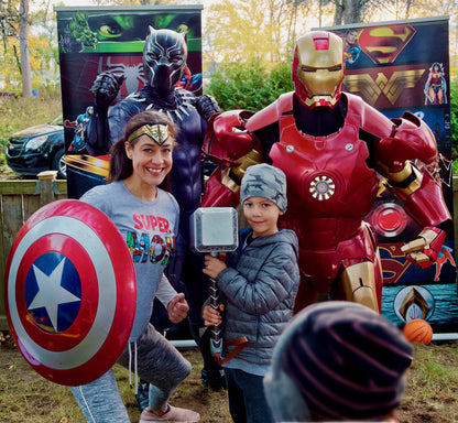 Fête superhéros avec Cadeau Iron Man (2 super-héros)